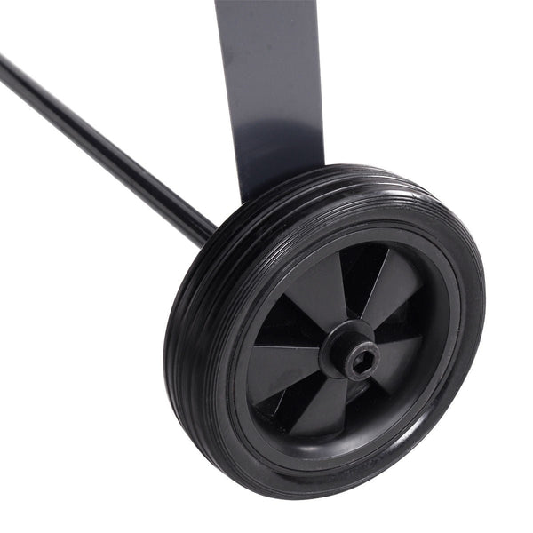 Black Metal Garden Potting Bench with Wheels - Deals Kiosk