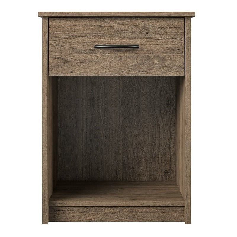 Bedroom 1-Drawer Nightstand End Table in Light Oak Wood Finish - Deals Kiosk