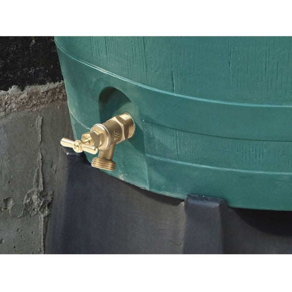 Green 50-Gallon Rain Barrel in UV Resistant Plastic w/ Brass Spigot - Deals Kiosk