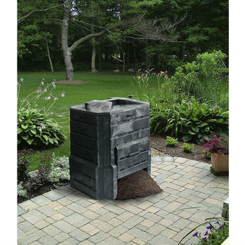 Black Plastic Compost Bin Composter for Home Garden Composting - 94 Gallon - Deals Kiosk