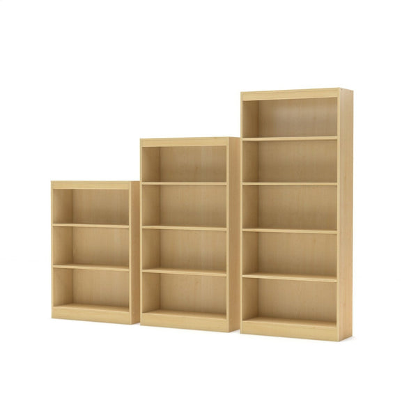 4-Shelf Bookcase in Natural Maple Finish - Deals Kiosk