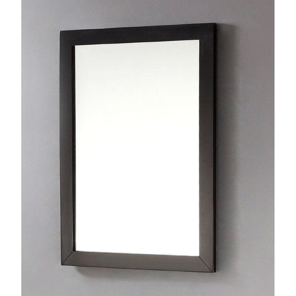 Modern 22-inch x 30-inch Bathroom Vanity Wall Mirror with Black Wood Frame - Deals Kiosk