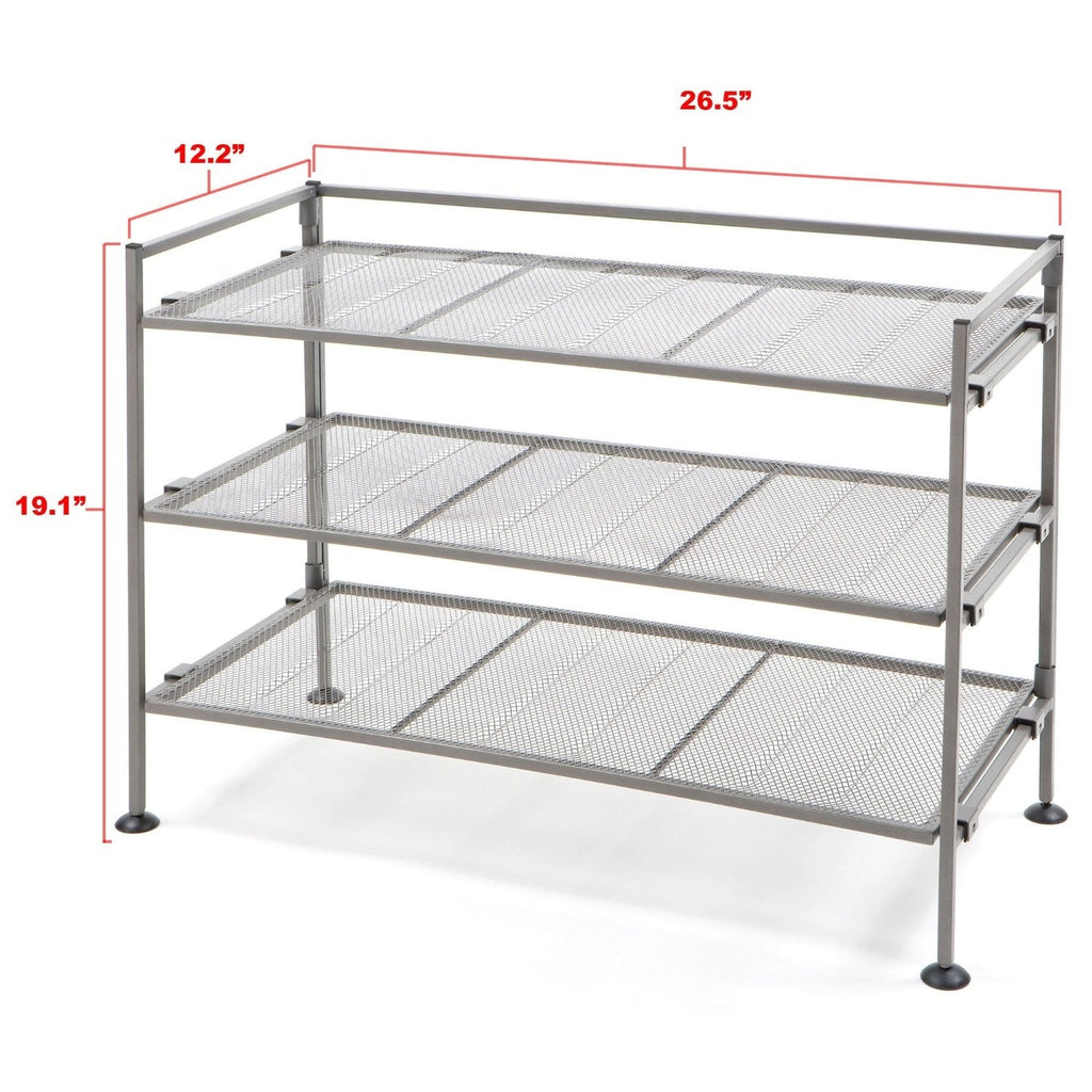 Iron 3-Tier Folding Shoe Rack - Deals Kiosk