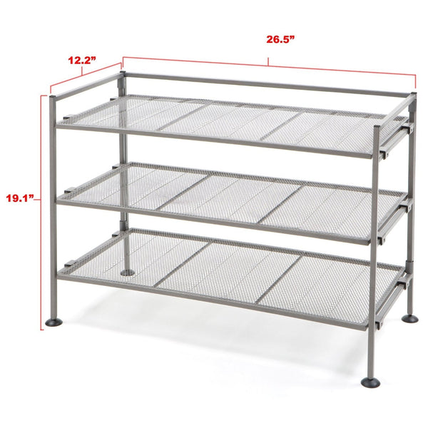 Iron 3-Tier Folding Shoe Rack - Deals Kiosk