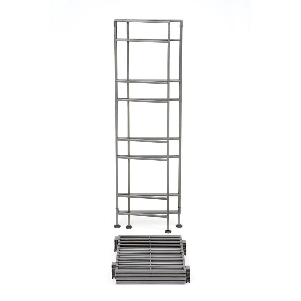 4-Shelf Iron Tower Storage Shelves - Great for Kitchen Office Garage - Deals Kiosk