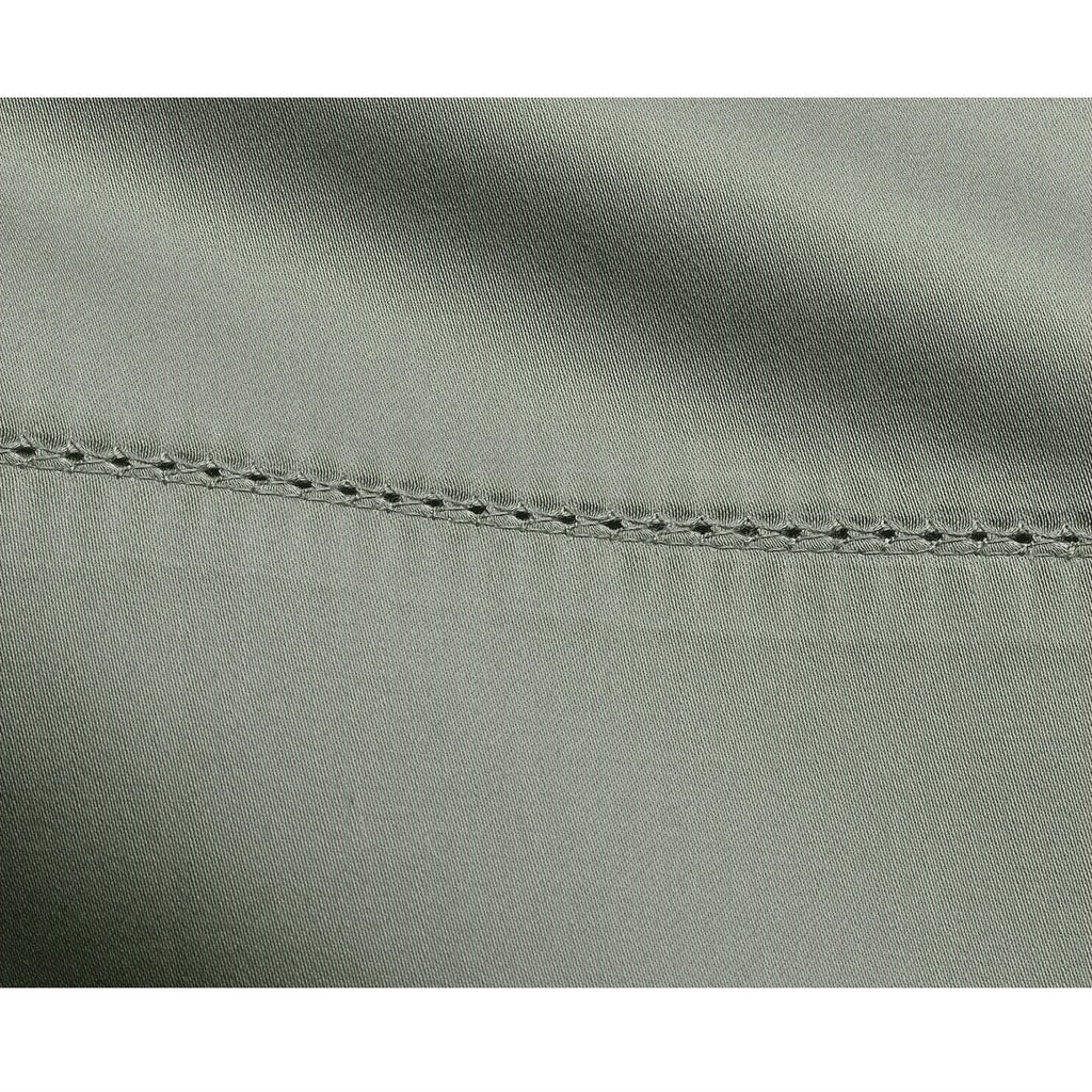 California King size 400 Thread Count Cotton Sheet Set in Sage Green - Deals Kiosk