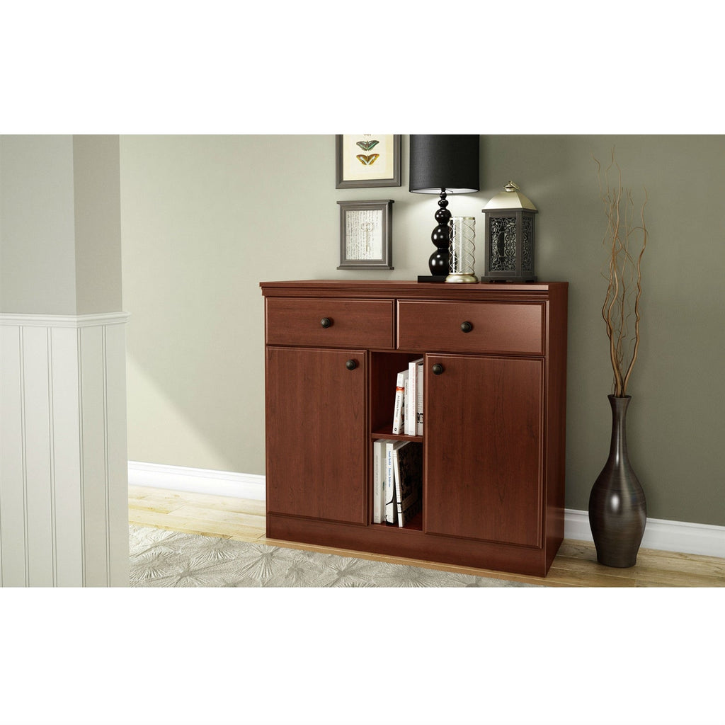 Dining Room Buffet Sideboard Console Table in Cherry Wood Finish - Deals Kiosk