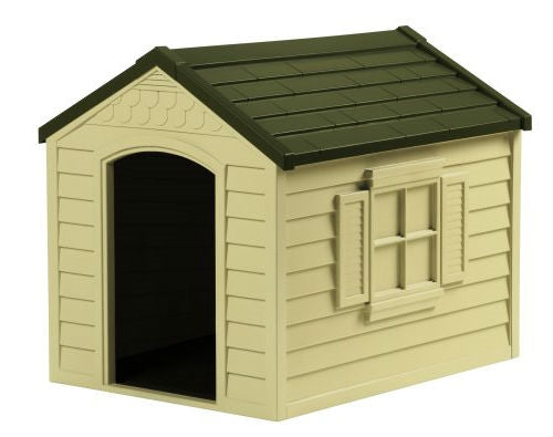 Medium Size Outdoor Resin Construction Snap Together Dog House - Deals Kiosk