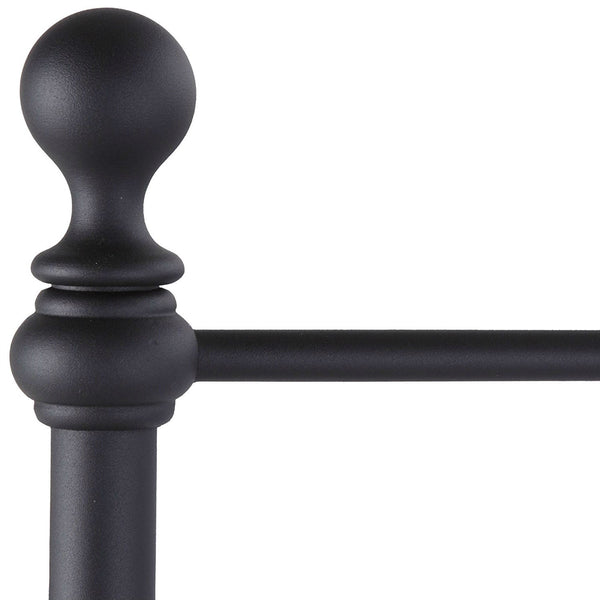 Full Complete Metal Bed Frame with Round Final Posts Headboard and Footboard - Deals Kiosk