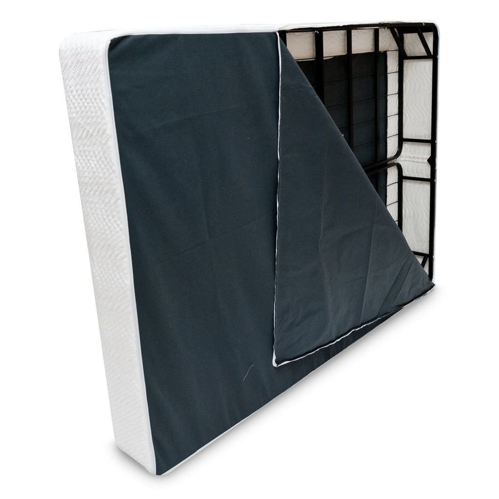 Full size Metal Boxspring Mattress Foundation with Jacquard Cover - Deals Kiosk