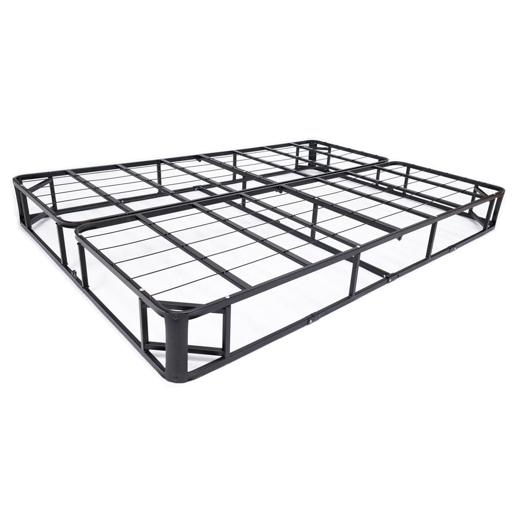 Full size Metal Boxspring Mattress Foundation with Jacquard Cover - Deals Kiosk