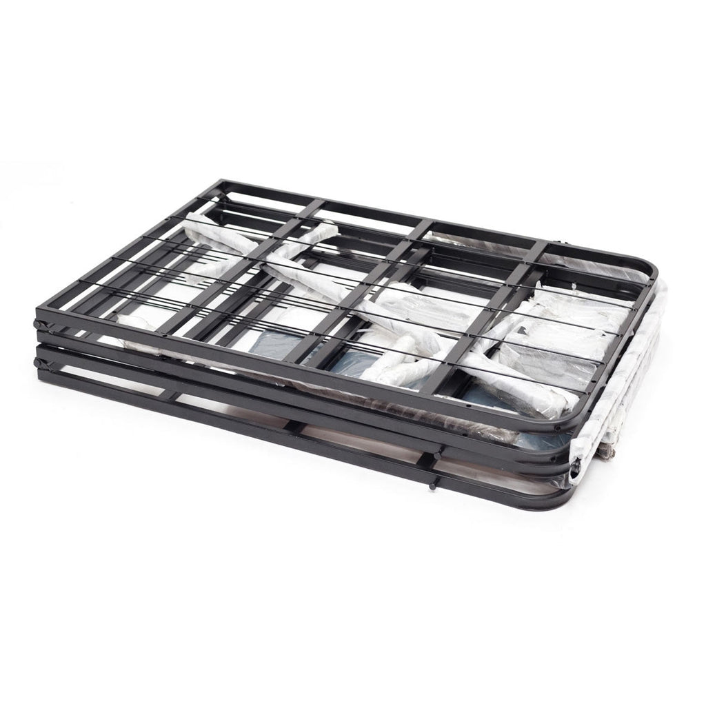 Full size Metal Boxspring Mattress Foundation with Jacquard Cover - Deals Kiosk