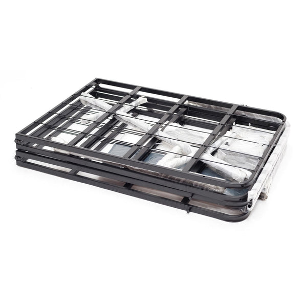 Full size Metal Boxspring Mattress Foundation with Jacquard Cover - Deals Kiosk