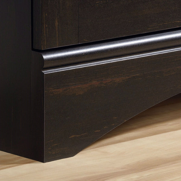 Multi-Purpose Wardrobe Armoire Storage Cabinet in Dark Brown Antique Wood Finish - Deals Kiosk