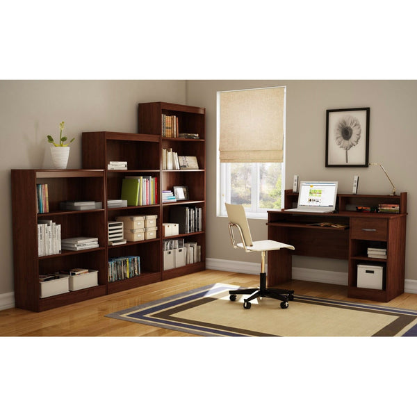 Eco-Friendly Computer Desk Table in Cherry - Great for Kids Teens Adults - Deals Kiosk