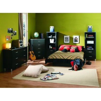 Black Onyx 5-Drawer Chest - Deals Kiosk