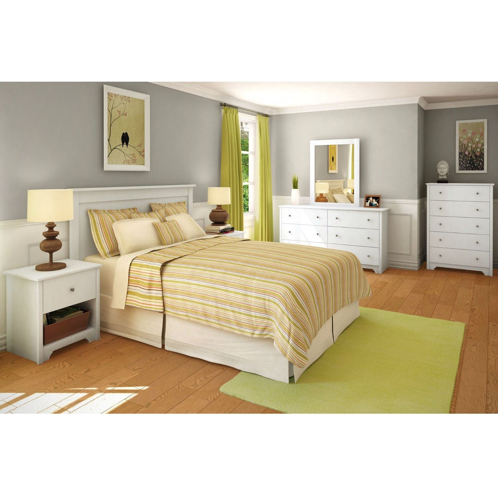 Full / Queen size Headboard in White Finish - Deals Kiosk