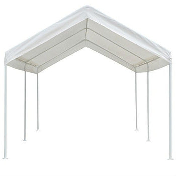 Heavy Duty Outdoor 10 x 20 Ft Gazebo Carport with White Canopy - Deals Kiosk