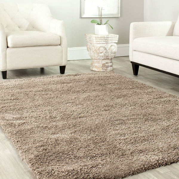 5'3" x 7'6" Hand-Tufted Plush Taupe Area Rug - Deals Kiosk