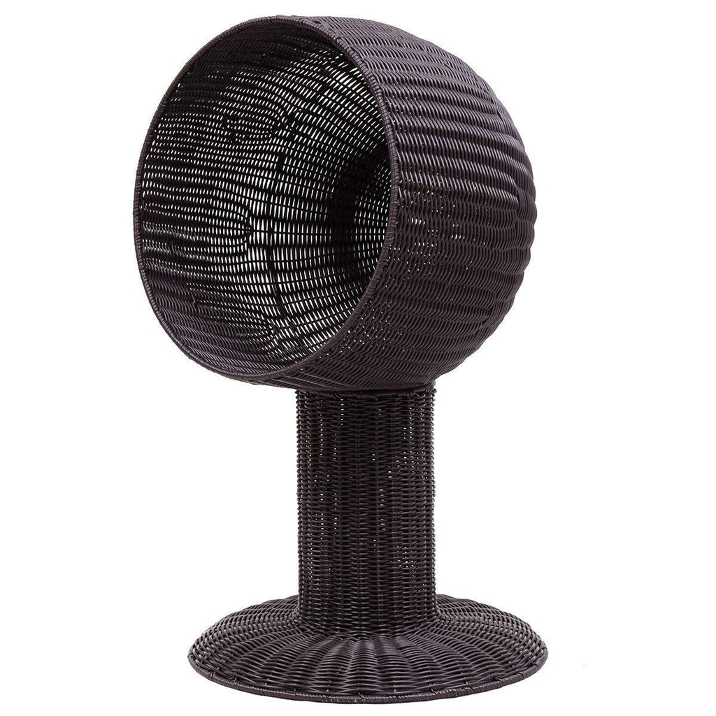 Elevated Wicker Rattan Cat Bed with Machine Washable Cushion - Deals Kiosk