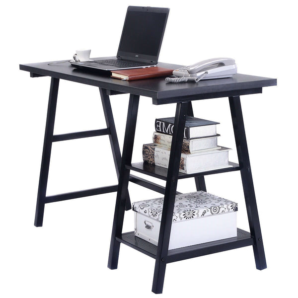 Black Home Office Laptop Computer Desk Writing Table - Deals Kiosk