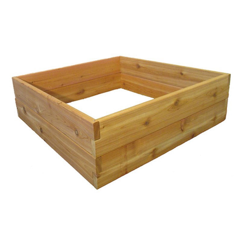 Cedar Wood 3-Ft x 3-Ft x 11-inch Raised Garden Bed Kit - Made in USA - Deals Kiosk