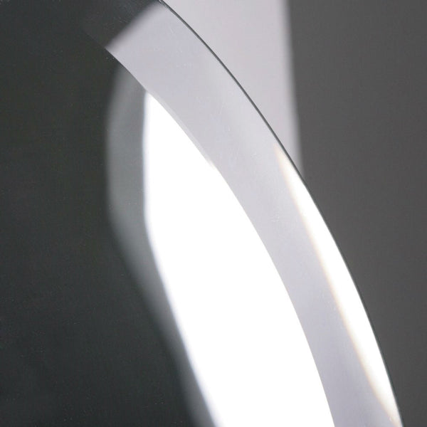 Oval 36-inch Frameless Beveled Vanity Wall Mirror - Deals Kiosk