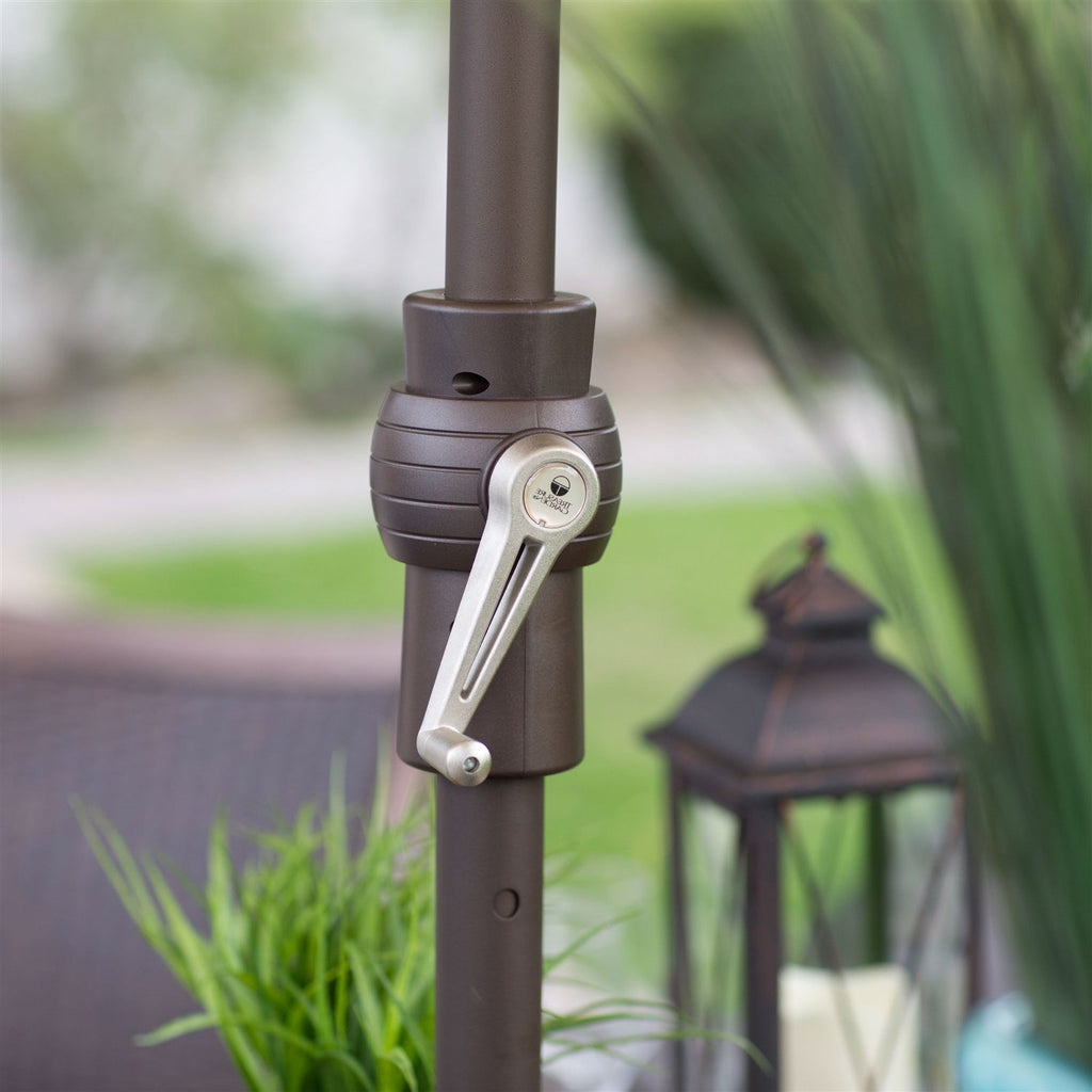 8 x 11-Ft Rectangle Patio Umbrella with Red Orange Terracotta Canopy Shade - Deals Kiosk