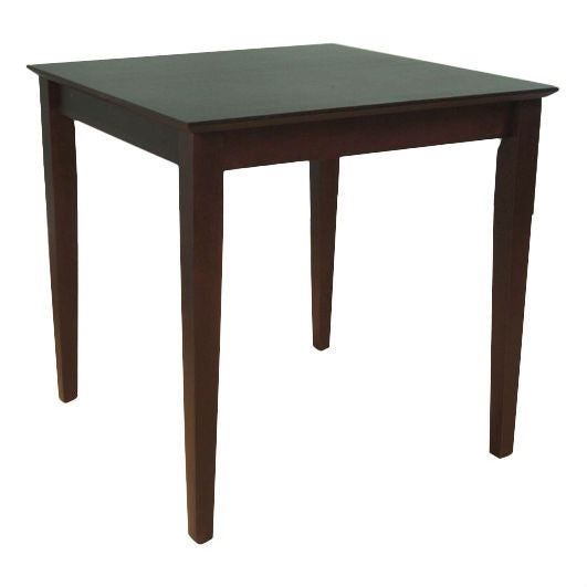 Black Square Wood Dining Table Contemporary Style w/ Shaker Legs - Deals Kiosk