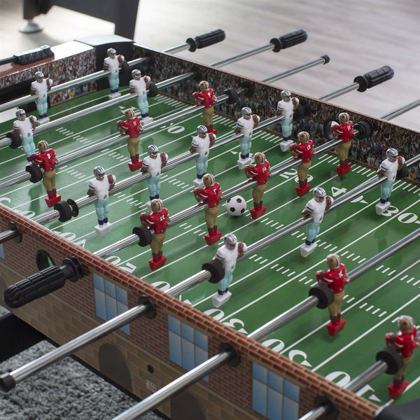 4-Ft Foosball Table with Detailed Football Stadium Graphics - Deals Kiosk