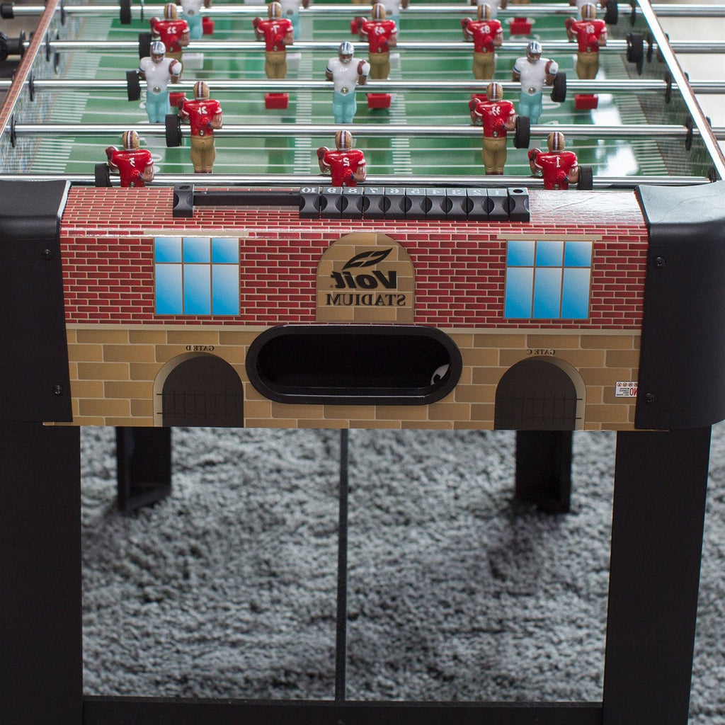 4-Ft Foosball Table with Detailed Football Stadium Graphics - Deals Kiosk