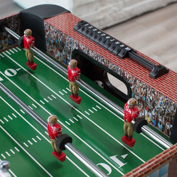 4-Ft Foosball Table with Detailed Football Stadium Graphics - Deals Kiosk