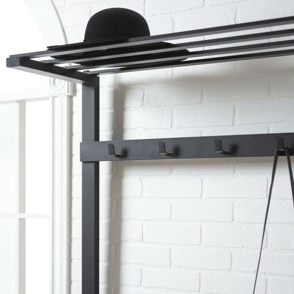 Gray Rustic Sturdy Metal Entryway Hall Tree Coat Rack - Deals Kiosk