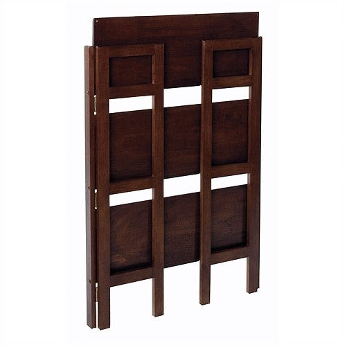 3-Shelf Stackable Folding Bookcase in Distressed Walnut Finish - Deals Kiosk
