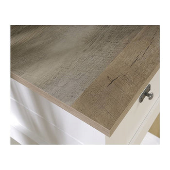 FarmHouse White Oak Top 2 Drawer Office Writing Desk - Made In USA - Deals Kiosk