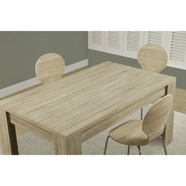 Contemporary 59 x 35.5-inch Dining Table in Natural Wood Finish - Deals Kiosk