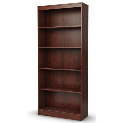 Five Shelf Eco-Friendly Bookcase in Royal Cherry Finish - Deals Kiosk