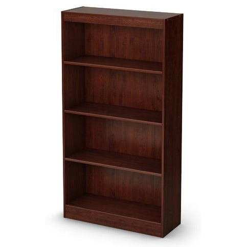 Four Shelf Eco-Friendly Bookcase in Royal Cherry Finish - Deals Kiosk