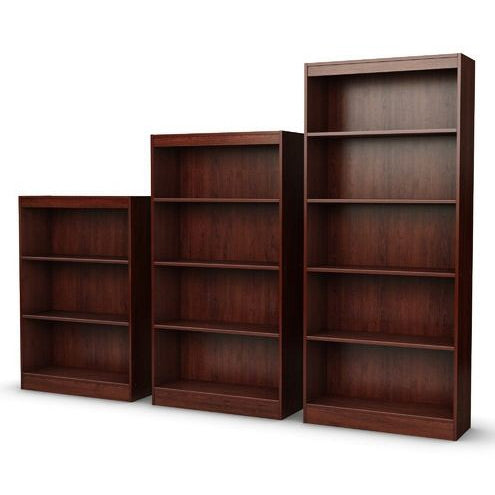 Four Shelf Eco-Friendly Bookcase in Royal Cherry Finish - Deals Kiosk