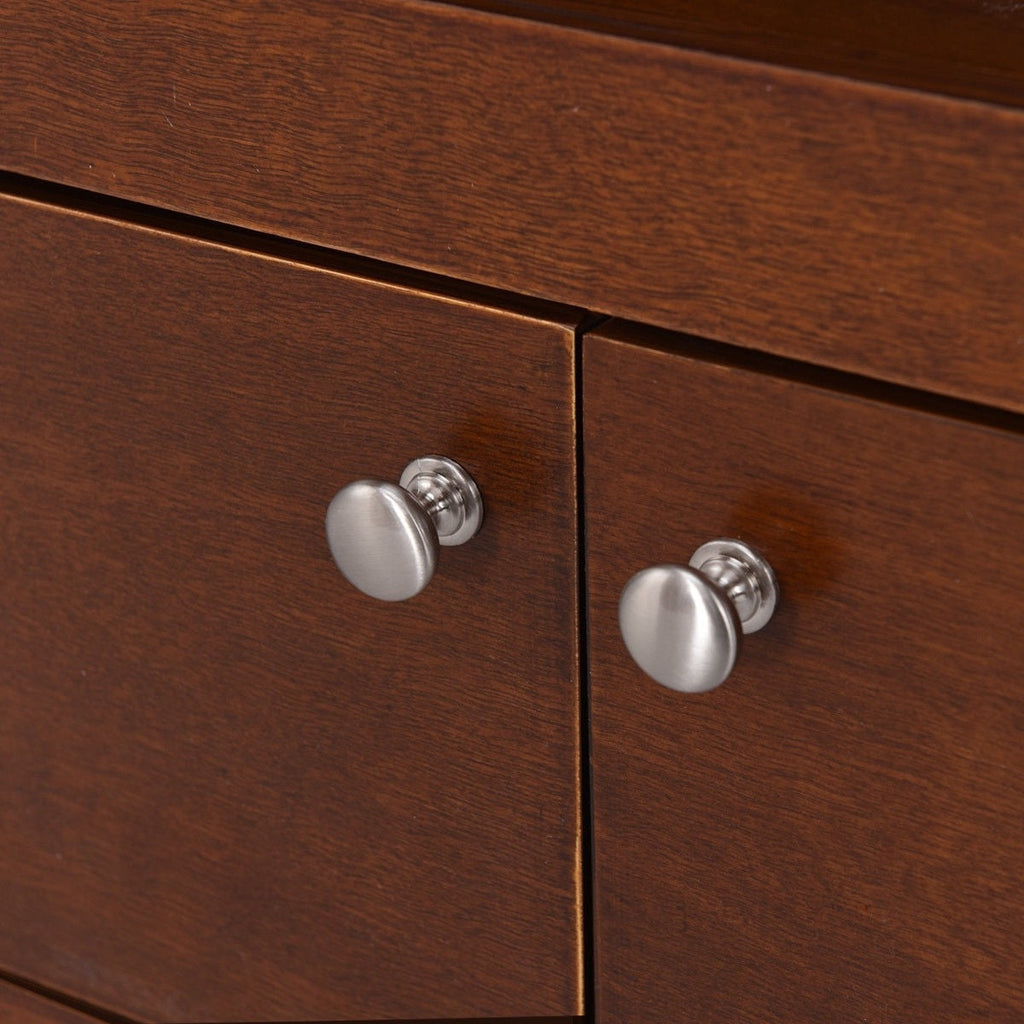 Brown Wood 44-inch Entertainment Center TV Stand Cabinet with Storage - Deals Kiosk