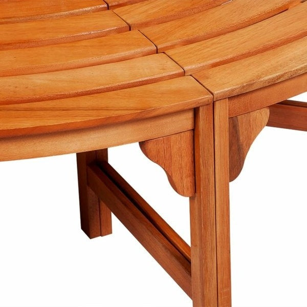 Hexagonal Full Circle Tree Bench in Weather Resistant Eucalyptus - Deals Kiosk