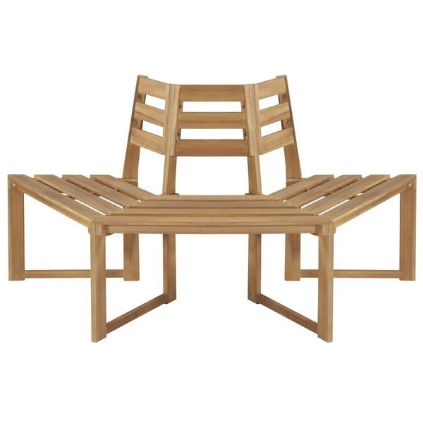 Hexagonal Outdoor Tree Bench in Weather Resistant Acacia Wood