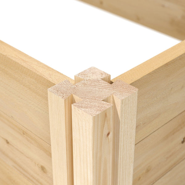 Cedar 4 ft x 4 ft x 10.5 in Raised Garden Bed - Made in USA - Deals Kiosk
