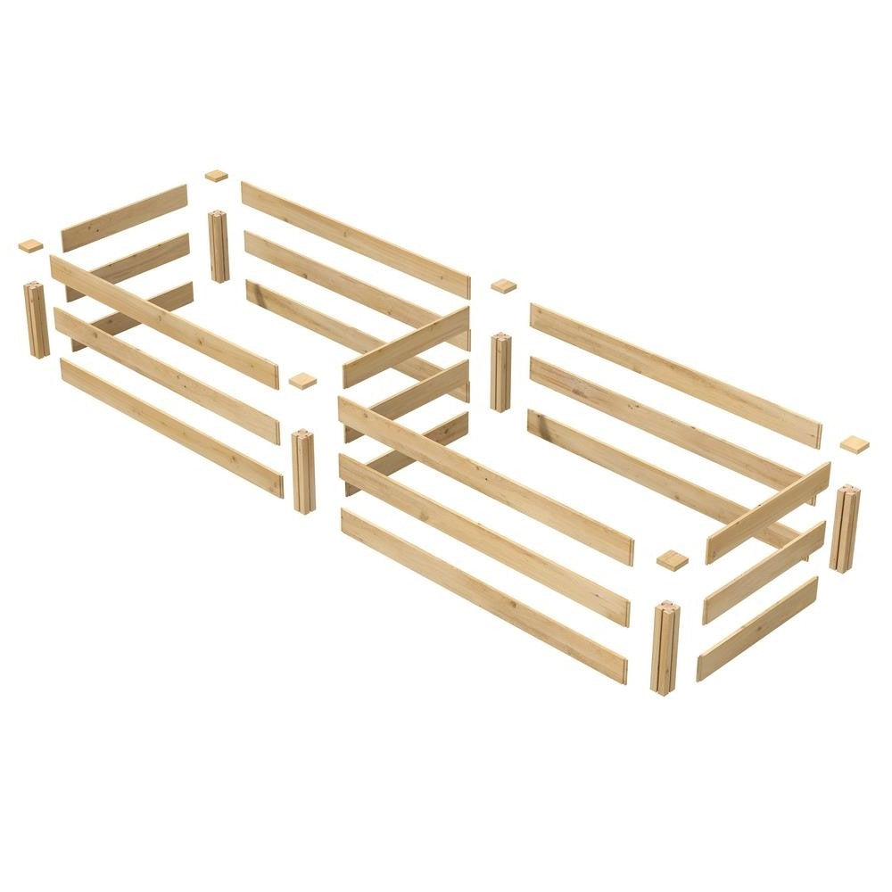 2 ft x 8 ft Cedar Wood Raised Garden Bed - Made in USA - Deals Kiosk