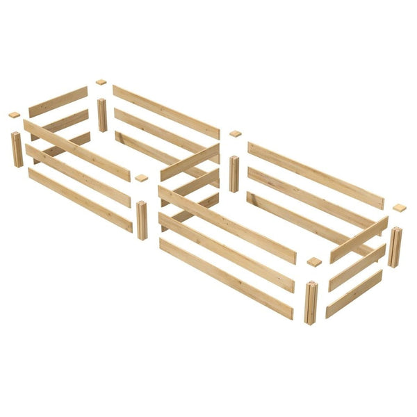 2 ft x 8 ft Cedar Wood Raised Garden Bed - Made in USA - Deals Kiosk