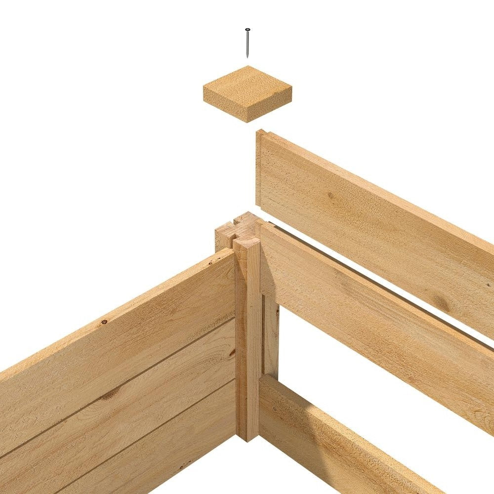 2 ft x 8 ft Cedar Wood Raised Garden Bed - Made in USA - Deals Kiosk