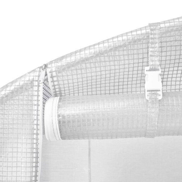 Greenhouse Kit with Heavy Duty Steel Frame and White PE Cover - Deals Kiosk