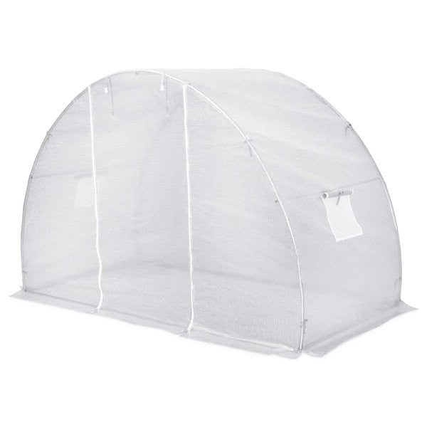 Greenhouse Kit with Heavy Duty Steel Frame and White PE Cover - Deals Kiosk