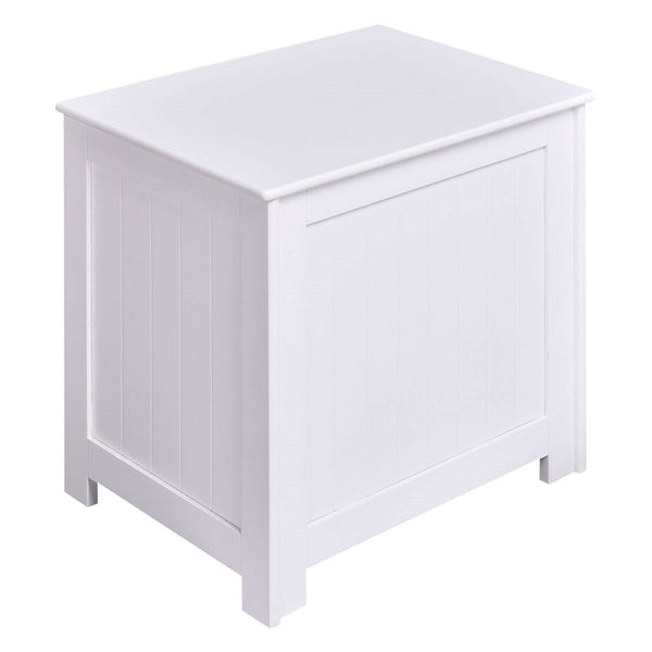 Bathroom Laundry Hamper Clothes Storage Cabinet in White - Deals Kiosk