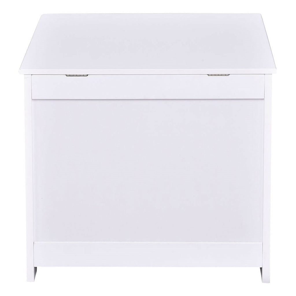 Bathroom Laundry Hamper Clothes Storage Cabinet in White - Deals Kiosk